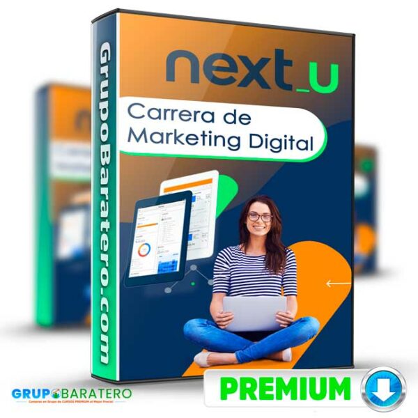 Carrera de Marketing Digital NEXTU Cover GrupoBaratero 3D