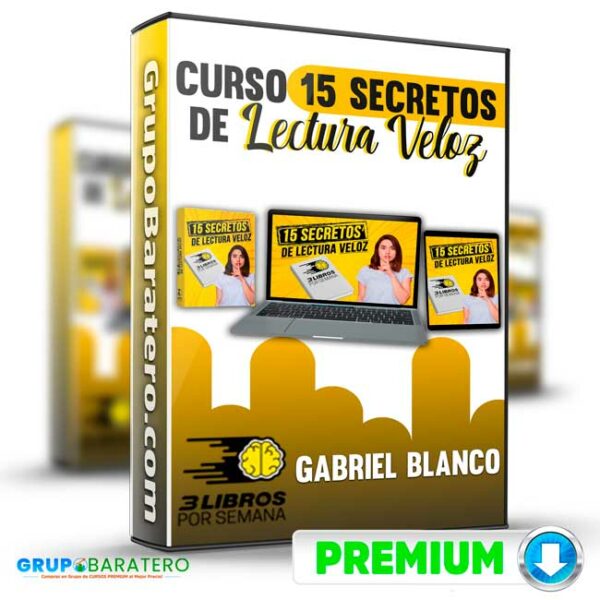 Curso 15 Secretos de Lectura Veloz – Gabriel Blanco Cover GrupoBaratero 3D