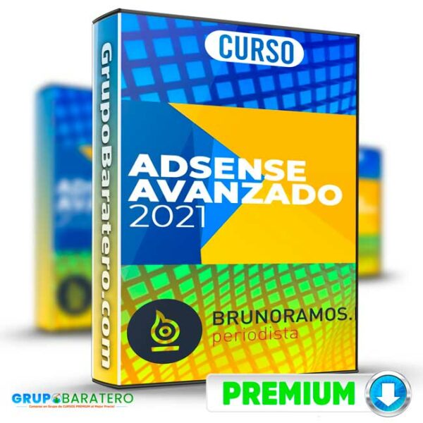 Curso Adsense Avanzado 2021 Bruno Ramos Cover GrupoBaratero 3D