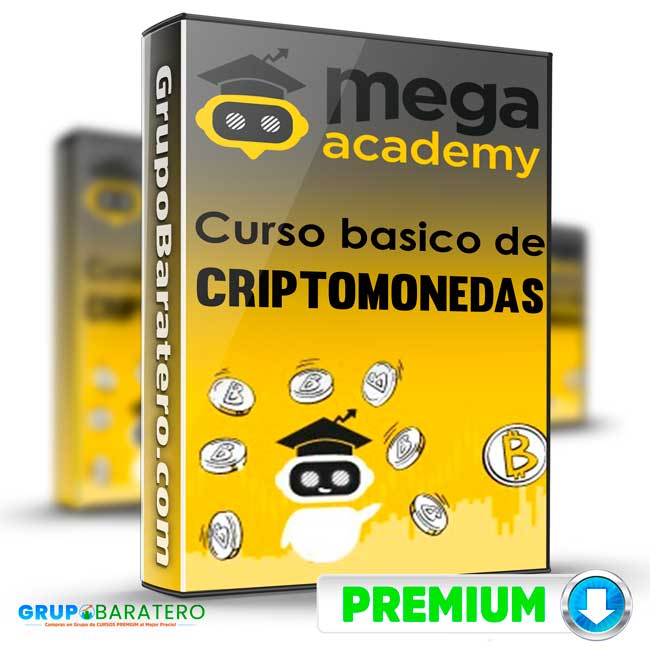Curso Basico de Criptomonedas – Mega Academy Cover GrupoBaratero 3D
