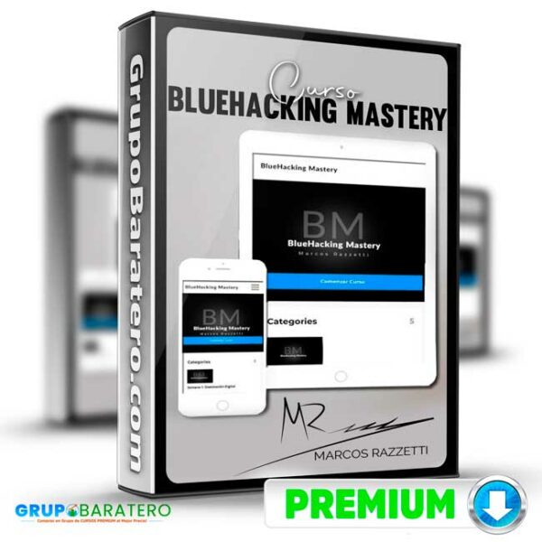 Curso BlueHacking Mastery – Marcos E. Razzetti Cover GrupoBaratero 3D