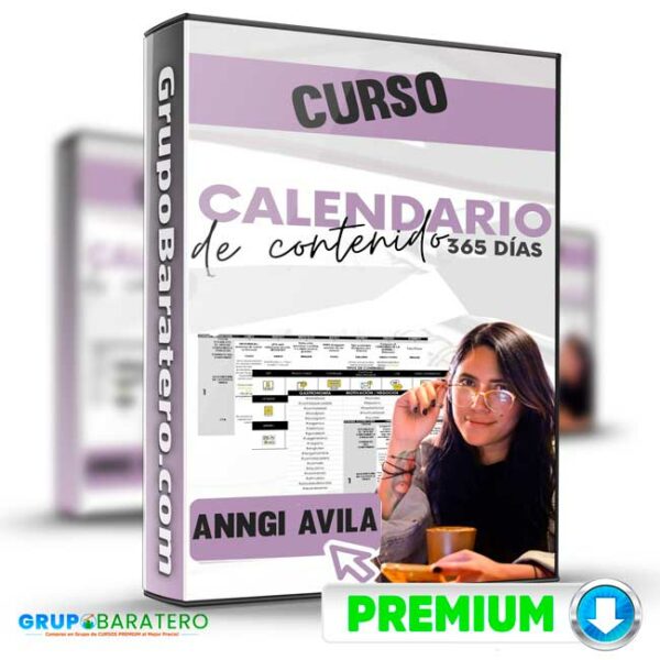 Curso Calendario de Contenidos 365 Dias – Anngi Avila Cover GrupoBaratero 3D