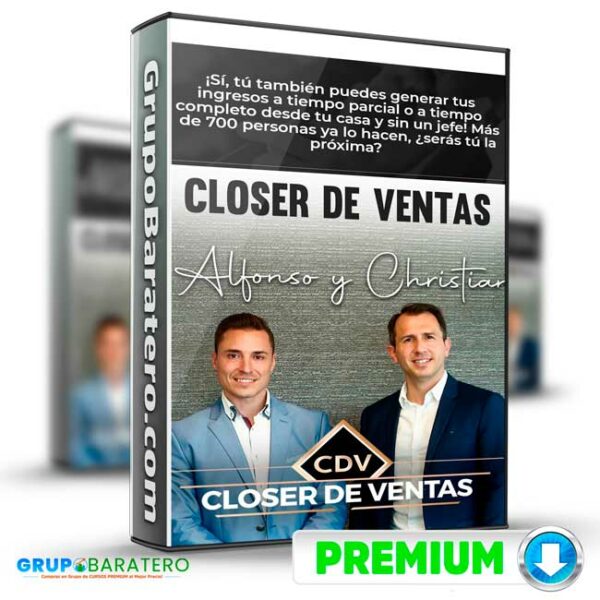 Curso Closer de Ventas – Alfonso y Christian Cover GrupoBaratero 3D