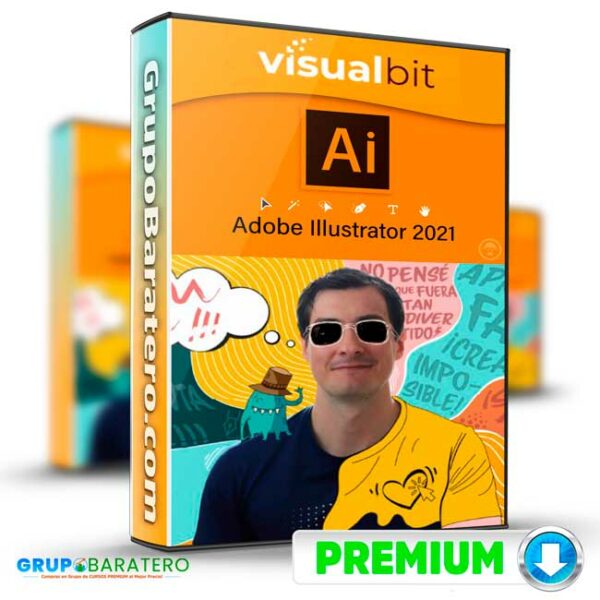 Curso Completo de Adobe Illustrator – Visualbit Studio Cover GrupoBaratero 3D