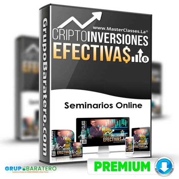 Curso Cripto Inversiones Efectivas Seminarios Online Cover GrupoBaratero 3D