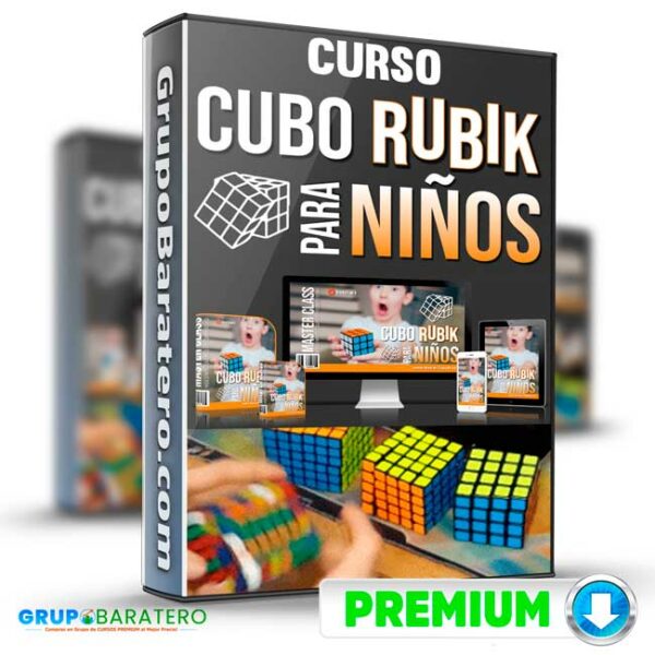 Curso Cubo Rubik para Ninos Seminarios Online Cover GrupoBaratero 3D