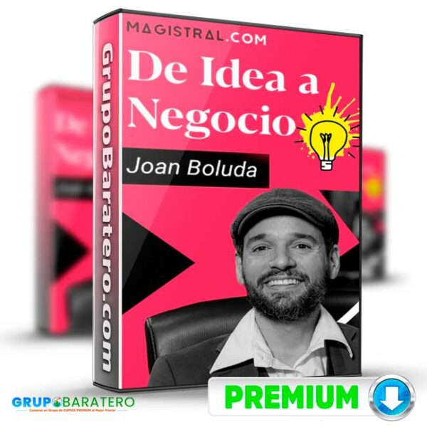 Curso De idea a negocio Joan Boluda Cover GrupoBaratero 3D