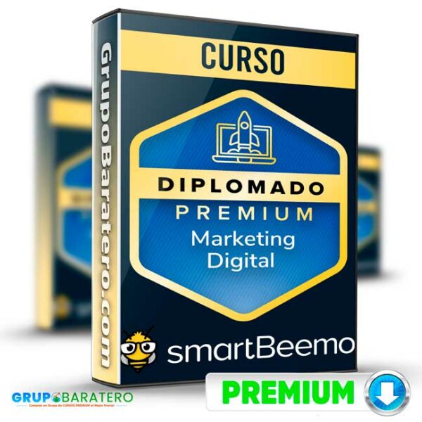 Curso Diplomado Premium en Marketing Digital Smartbeemo Cover GrupoBaratero 3D