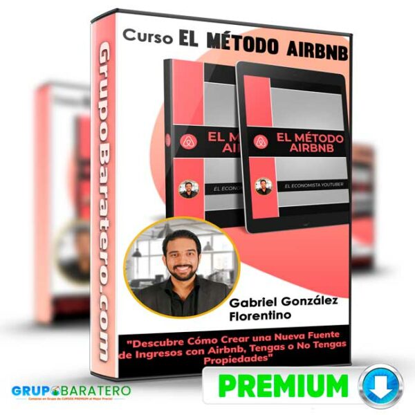 Curso El Metodo Airbnb – Gabriel Gonzalez Florentino Cover GrupoBaratero 3D