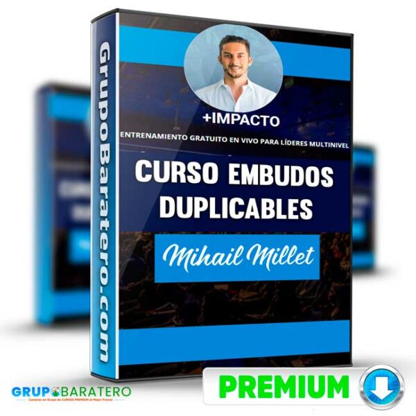 Curso Embudos Duplicables Mihail Millet Cover GrupoBaratero 3D