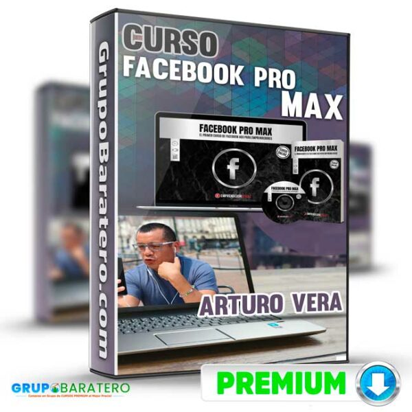 Curso Facebook Pro Max Arturo Vera Cover GrupoBaratero 3D