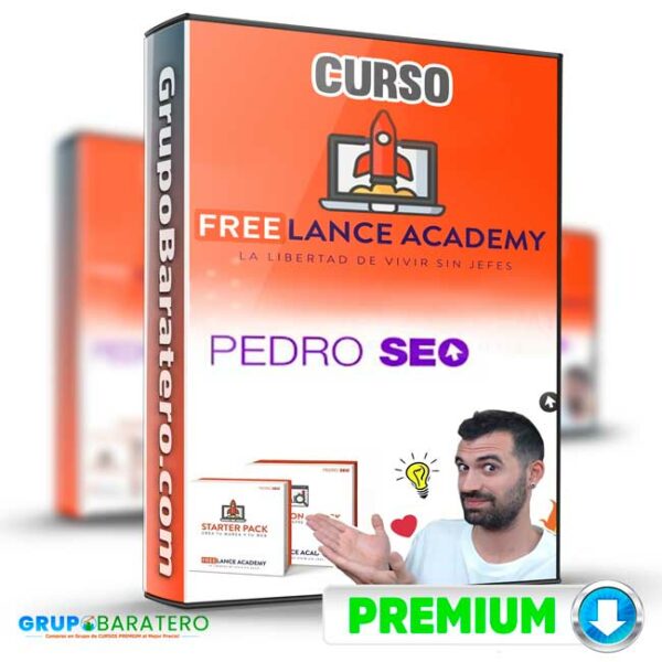 Curso Freelance Academy – Pedro SEO Cover GrupoBaratero 3D