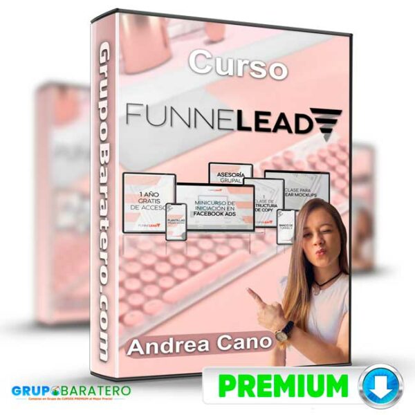 Curso Funnel Lead – Andrea Cano Cover GrupoBaratero 3D