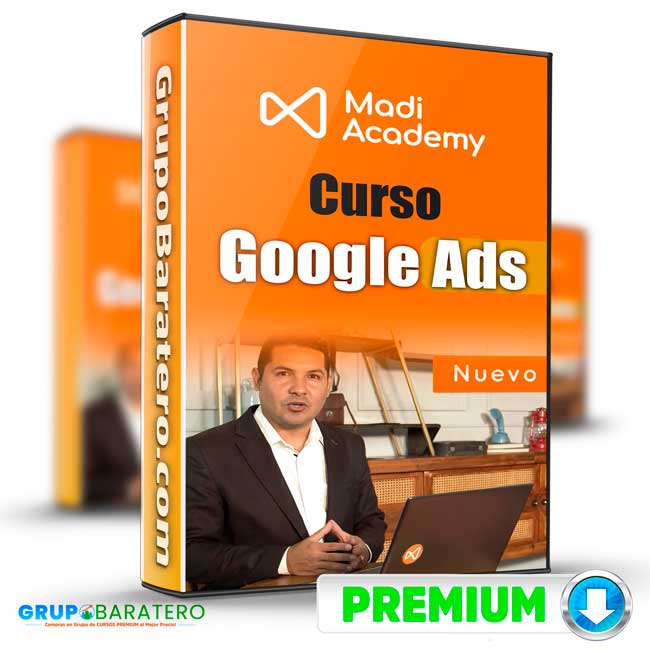 Curso Google Ads – Madi Academy Cover GrupoBaratero 3D