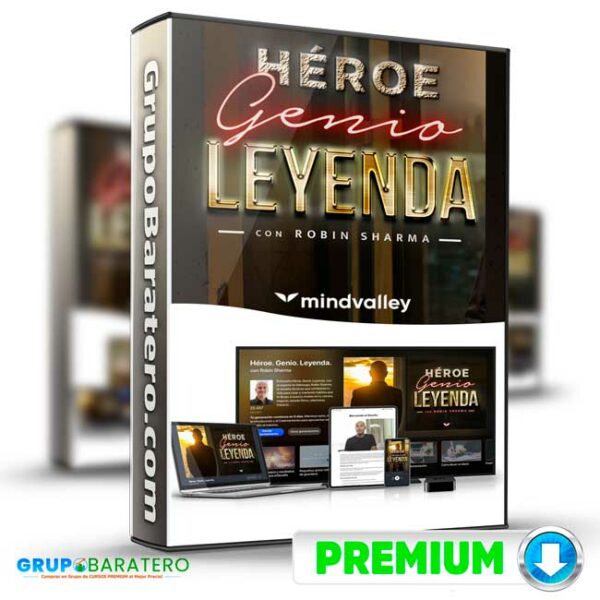 Curso Heroe Genio Leyenda Mindvalley Cover GrupoBaratero 3D