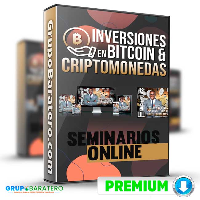 Curso Inversiones en Bitcoin Criptomonedas Seminarios Online Cover GrupoBaratero 3D