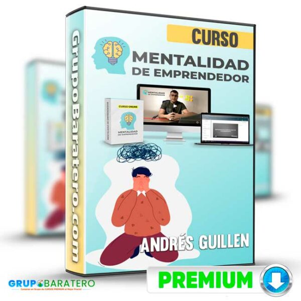 Curso Mentalidad de Emprendedor – Andres Guillen Cover GrupoBaratero 3D