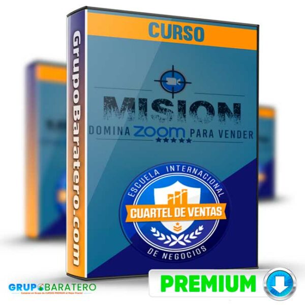Curso Mision Domina Zoom para Vender Cuartel de ventas Cover GrupoBaratero 3D