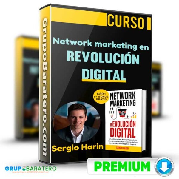 Curso Network marketing en revolucion digital Sergio Harin Cover GrupoBaratero 3D
