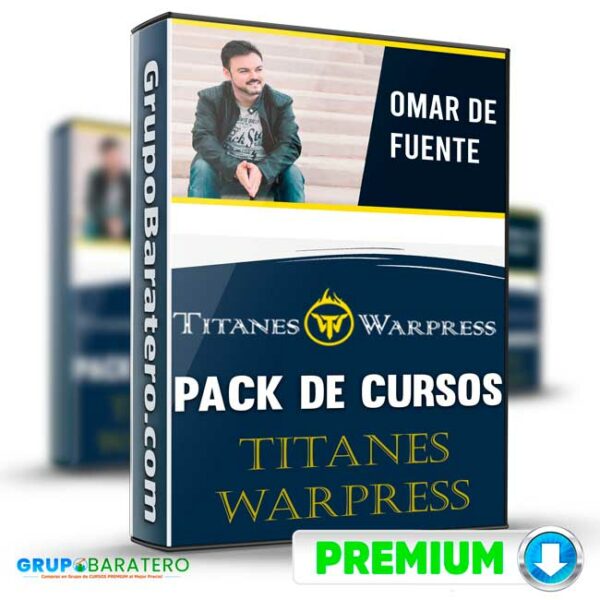 Curso Pack de Cursos Titanes Warpress Omar de la Fuente Cover GrupoBaratero 3D