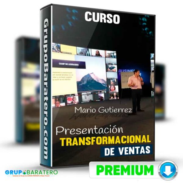 Curso Presentacion Transformacional de Ventas Mario Gutierrez Cover GrupoBaratero 3D