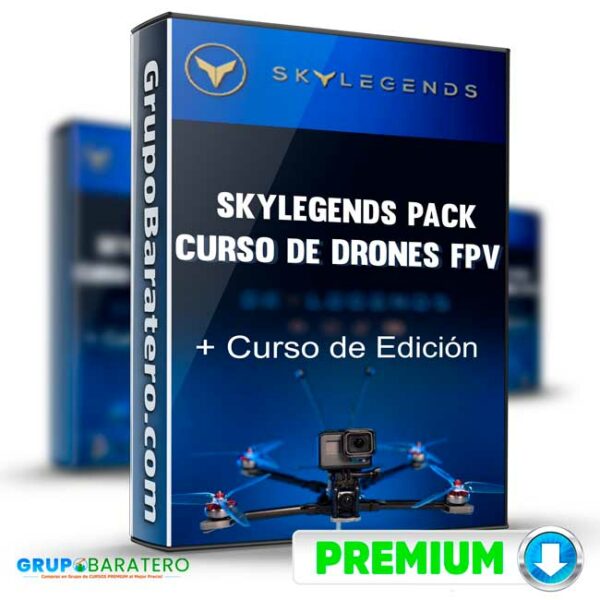 Curso SKYLEGENDS PACK Curso de Drones FPV Curso de Edicion Skylegends Cover GrupoBaratero 3D