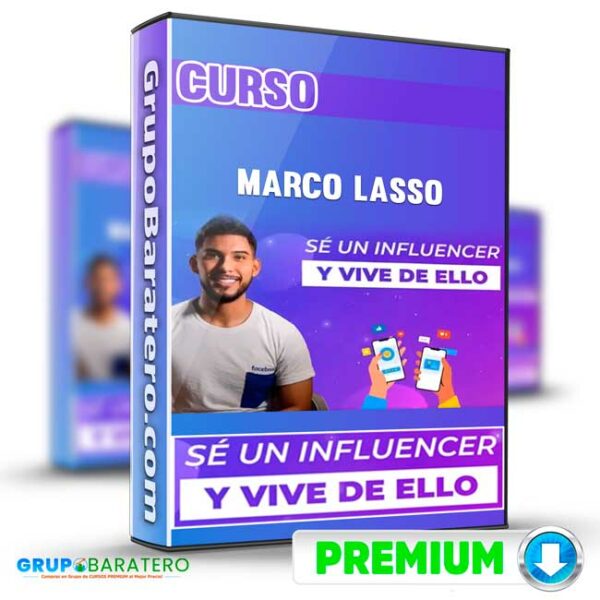 Curso Se un Influencer y Vive de Ello – Marco Lasso Cover GrupoBaratero 3D