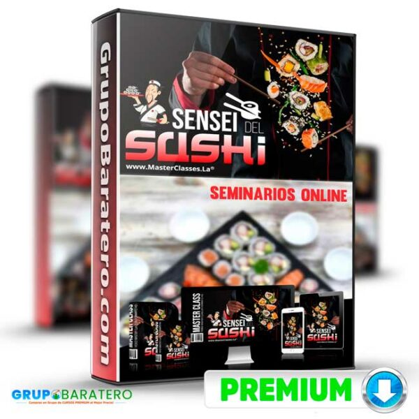 Curso Sensei del Sushi Seminarios Online Cover GrupoBaratero 3D