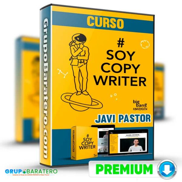 Curso Soy Copywriter Javi Pastor Cover GrupoBaratero 3D 1