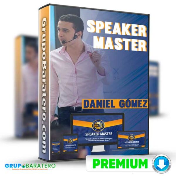 Curso Speaker Master – Daniel Gomez Cover GrupoBaratero 3D