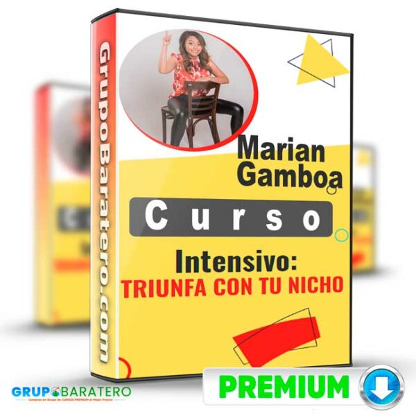 Curso Triunfa con tu nicho Marian Gamboa Cover GrupoBaratero 3D