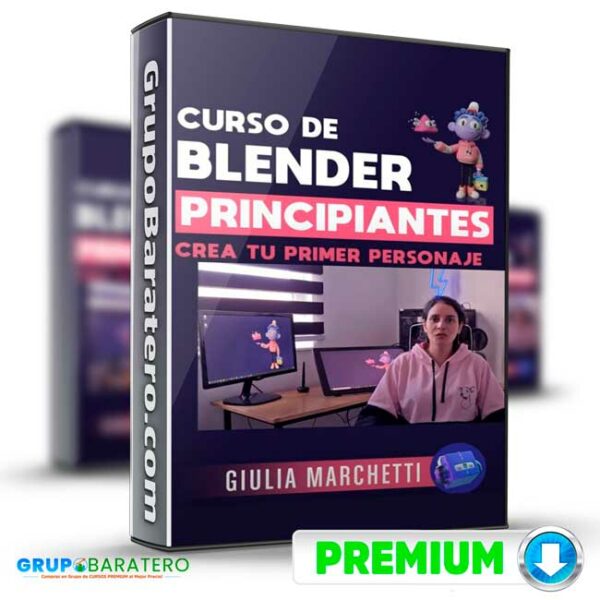Curso de Blender para Principiantes – Giulia Marchetti Cover GrupoBaratero 3D