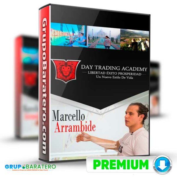 Day Trading Academy de Marcello Cover GrupoBaratero 3D
