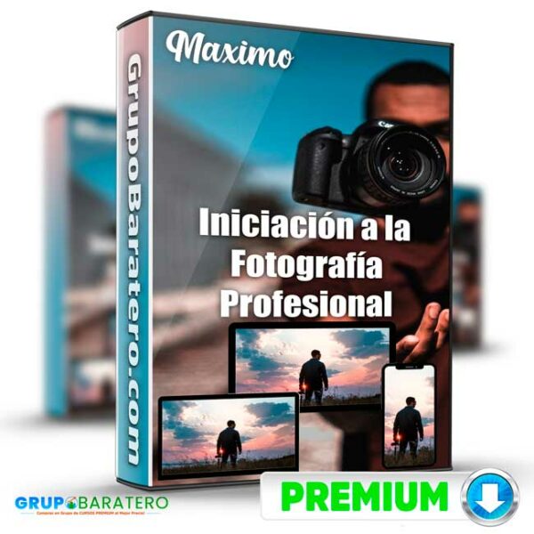 Iniciacion a la Fotografia Profesional Maximo Cover GrupoBaratero 3D