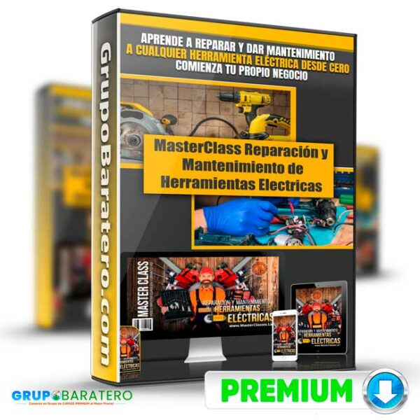 MasterClass Reparacion y Mantenimiento de Herramientas Electricas Masterclass Cover GrupoBaratero 3D
