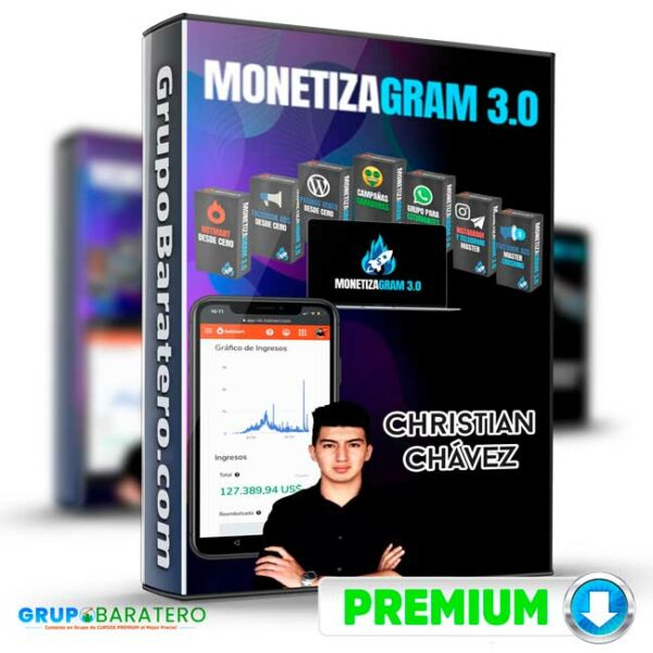 Monetizagram 3.0 – Christian Chavez Cover GrupoBaratero 3D