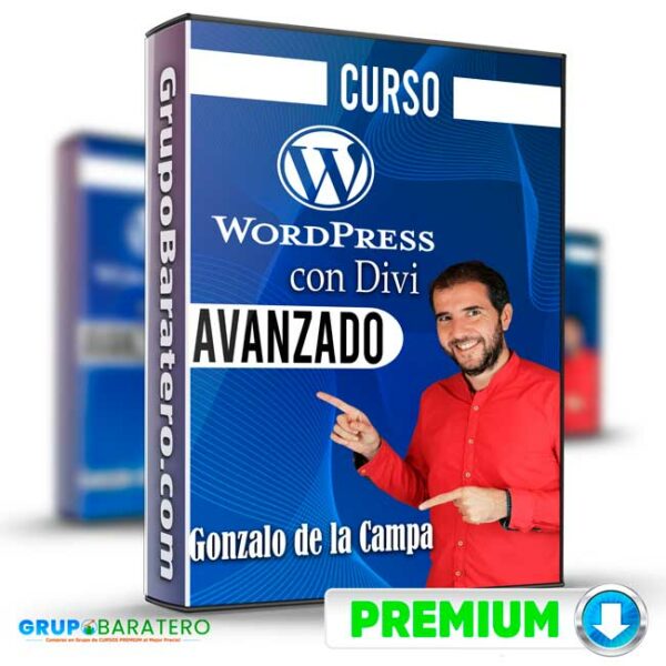 Wordpress con divi avanzado con Gonzalo de la campa Cover GrupoBaratero 3D